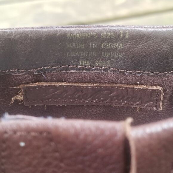 Vintage 90s y2k Eddie Bauer High Definition Brown Leather Equestrian Tall Boots - Picture 10 of 10